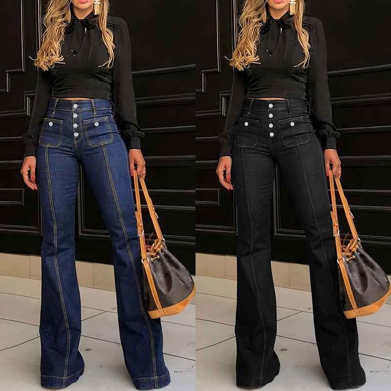 Women's Jeans High waisted Slimming Stretch Flared Pants