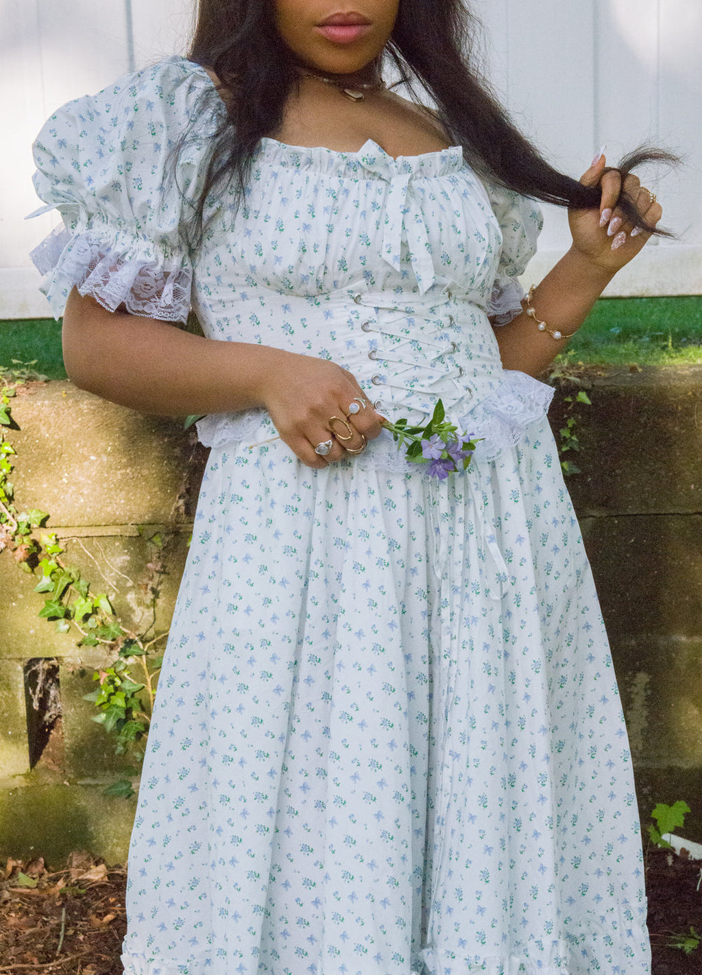 Blue Rose Princess Gown