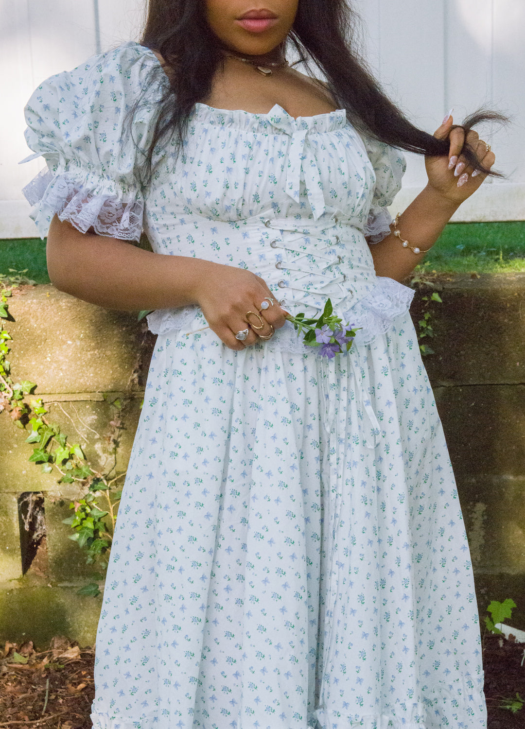 Blue Rose Princess Gown