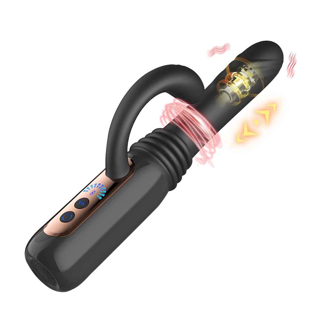 Thrusting Dildo Vibrator, Remoted Dildo With 10 Vibrating & 7 Thrusting