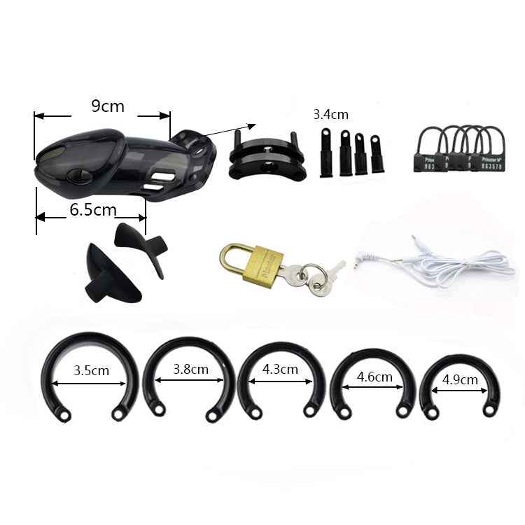 Electric shock male chastity belt
