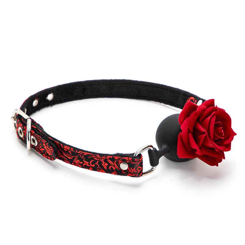 Rose Mouth Ball Silicone Mouth Plug