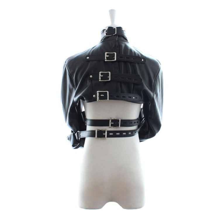 Bondage clothing Bundle Handcuffs Leather Bound Adult suit