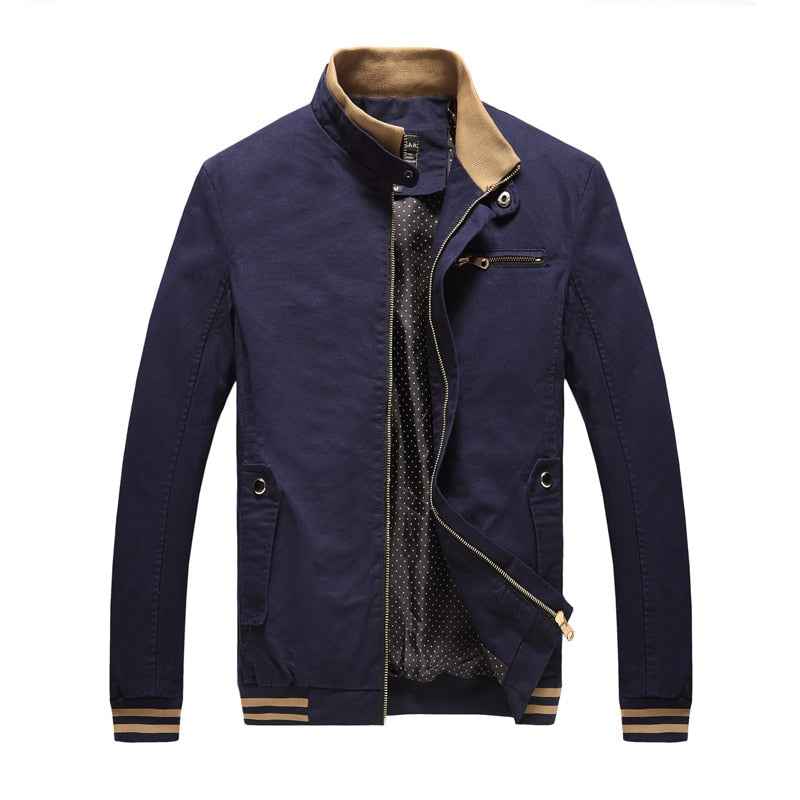Men Casual Jacket Coat Men's  Washed Pure Cotton