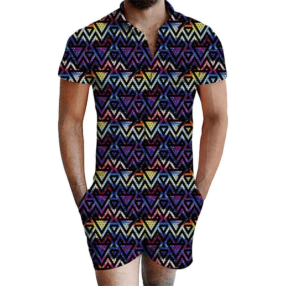 Amazon 3d printed male jumpsuit suit