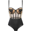 Sexy Heavy Industry Embroidered One-piece With Steel Support