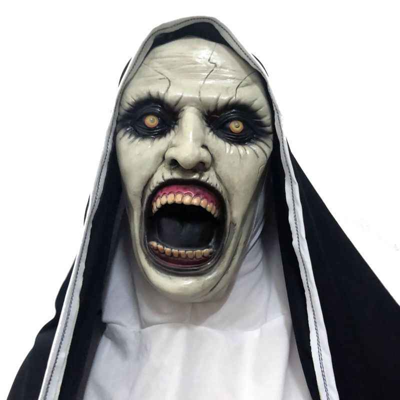 Halloween Scary Nun Mask, or male costume mask