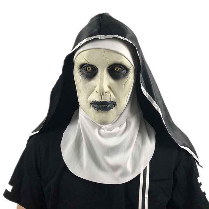Halloween Scary Nun Mask, or male costume mask