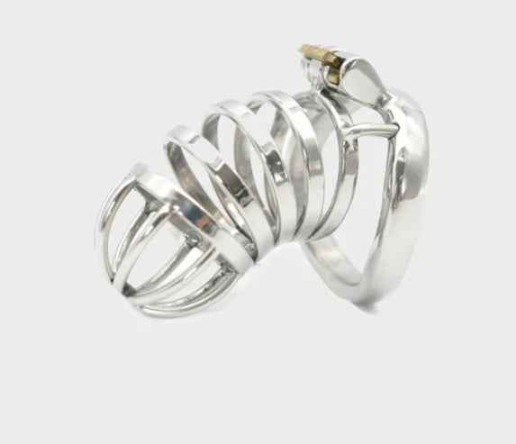 Male stainless steel chastity lock