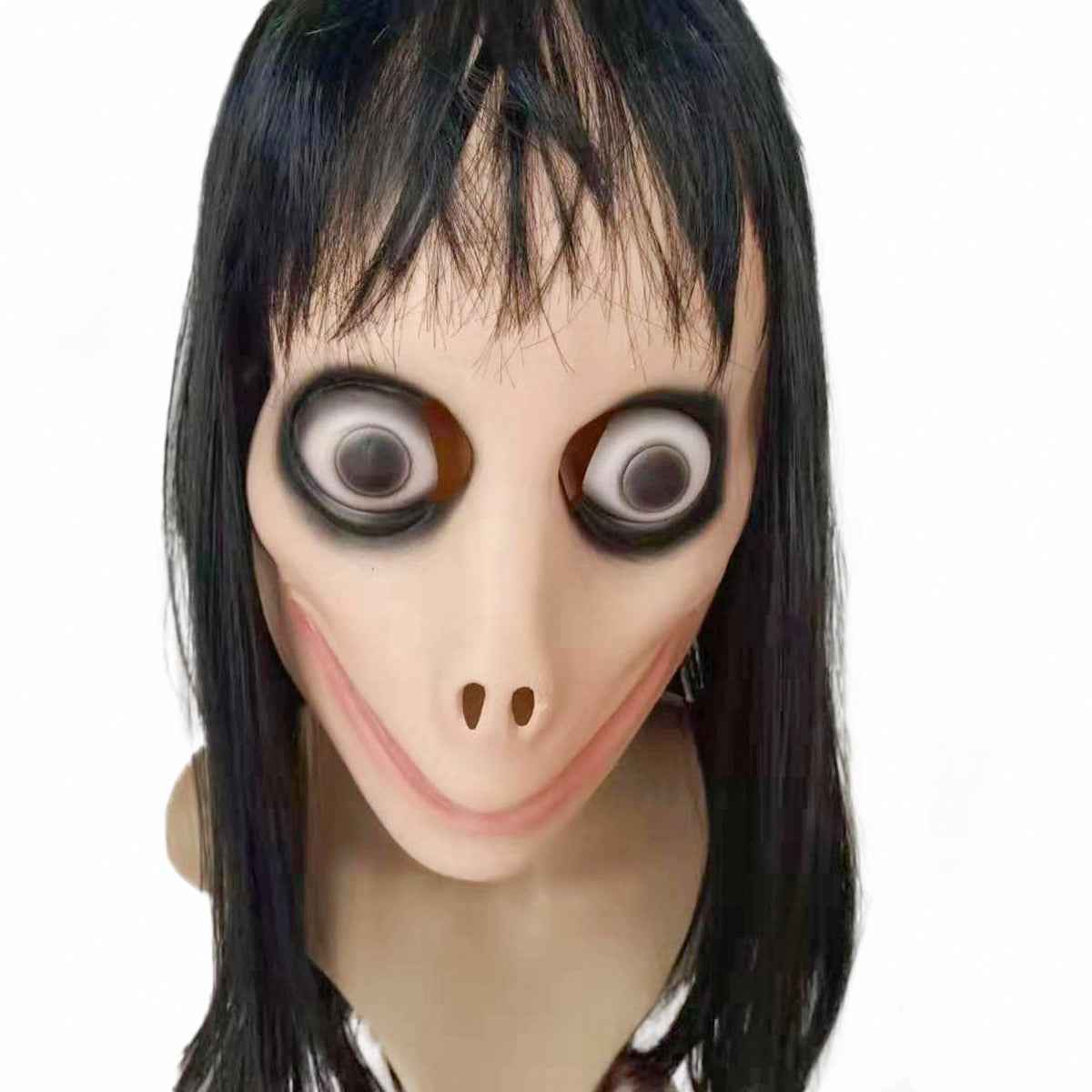 Halloween female ghost beak wig mask