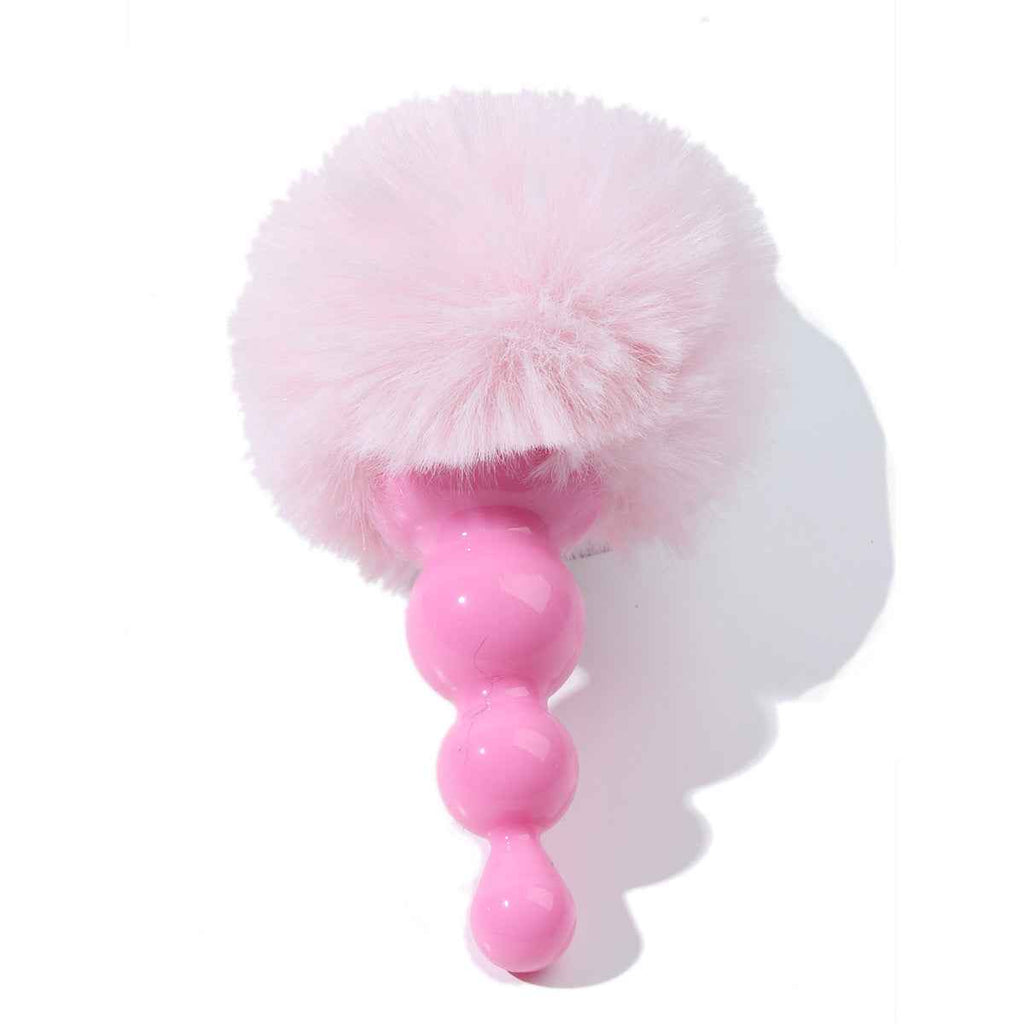Women's Small anal fuzzy puff Silicone Toy