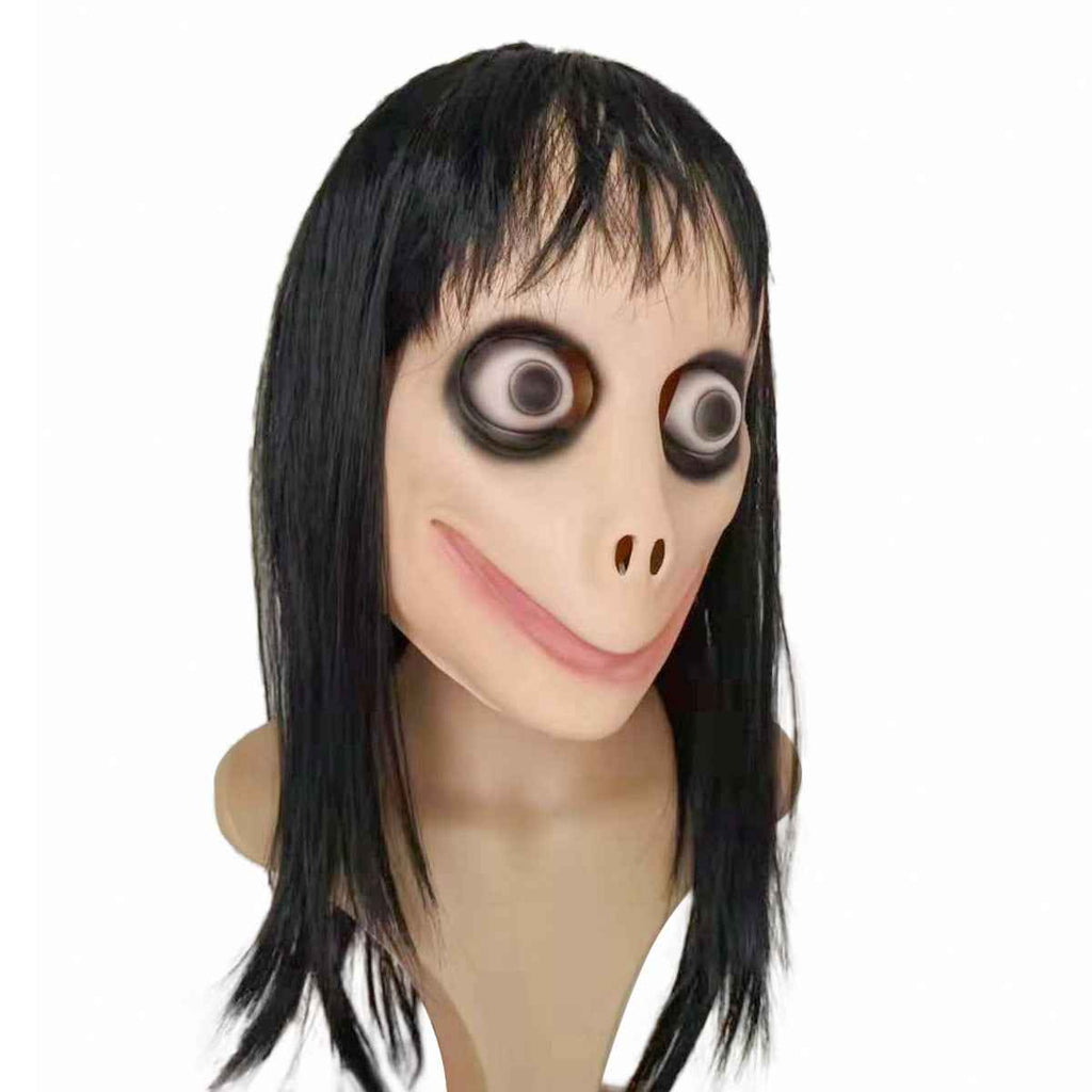 Halloween female ghost beak wig mask