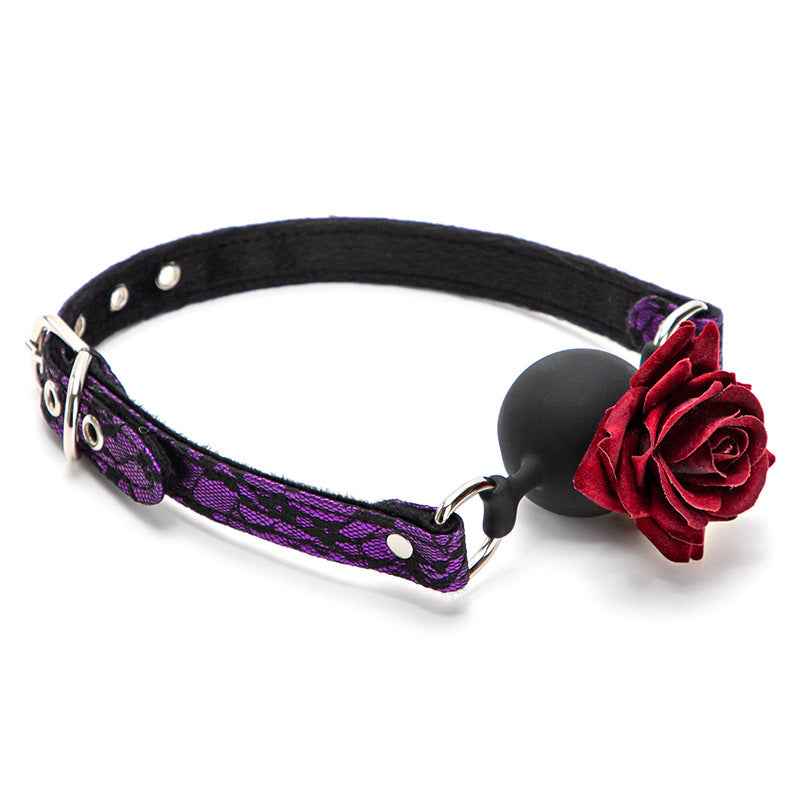 Rose Mouth Ball Silicone Mouth Plug