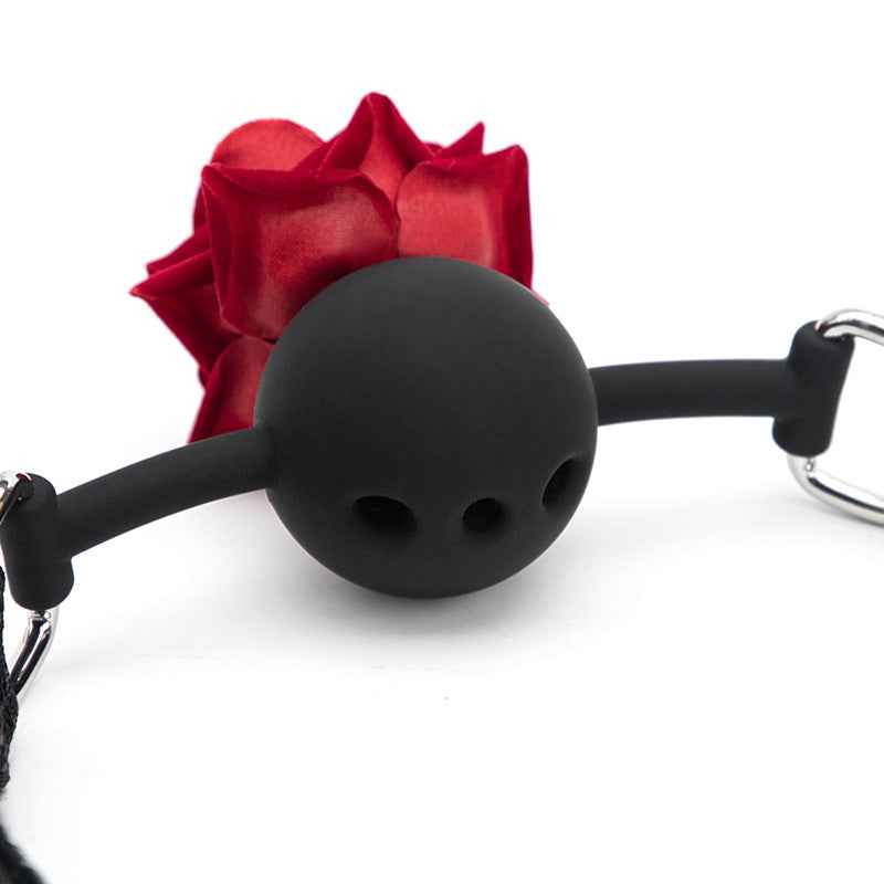 Rose Mouth Ball Silicone Mouth Plug