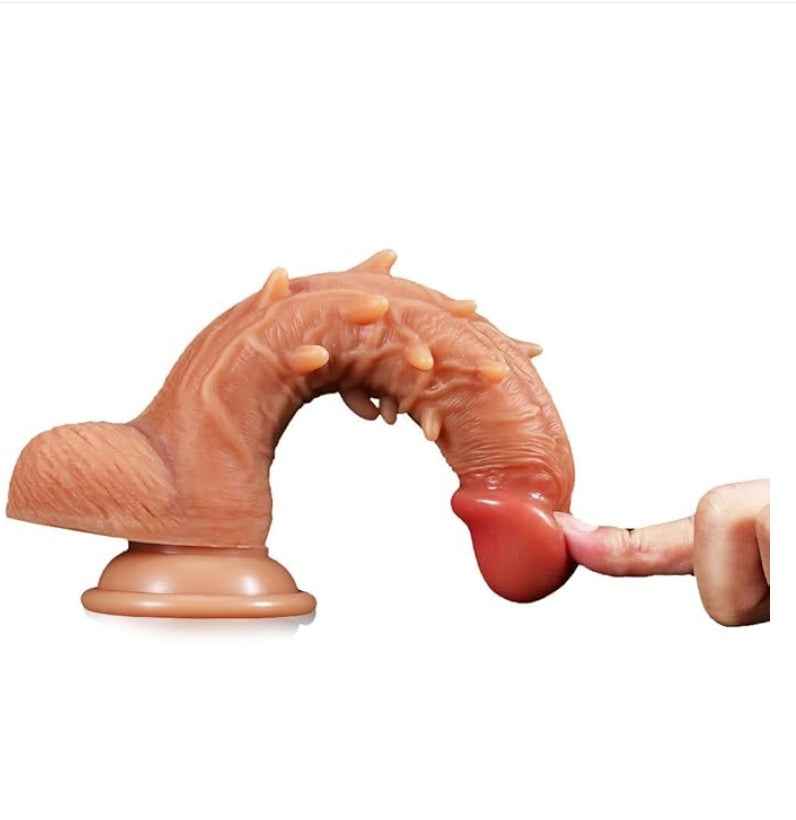 Popular Choice - 1 dildo Cover With Vibration Function, Flesh colored, Super Soft For Couples