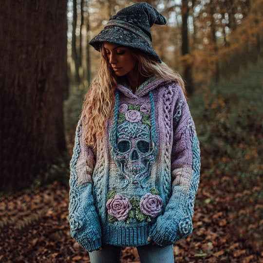 Relaxed-fit Hoodie Drop-shoulder Vintage Printed Sweatshirt