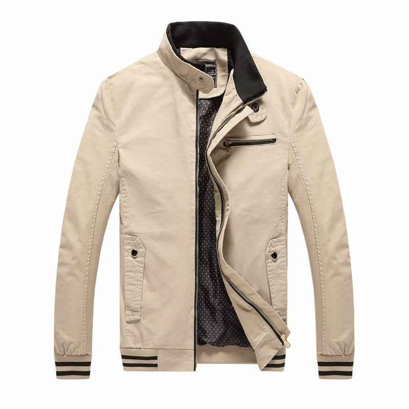 Men Casual Jacket Coat Men's  Washed Pure Cotton