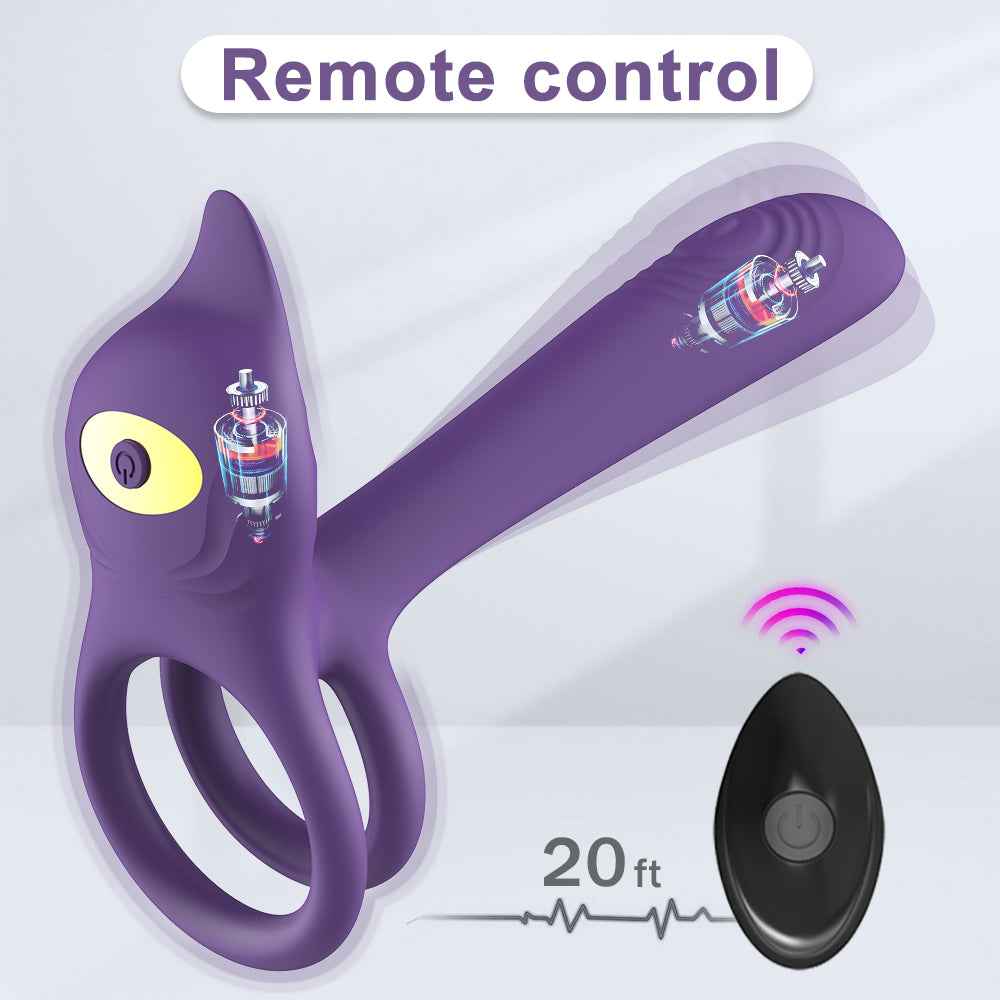Vibrator For Couple,G Spot 2 In 1 Cock Ring With 10 Modes, Men's Penis Vibrators Clitorals Stimulator For couples