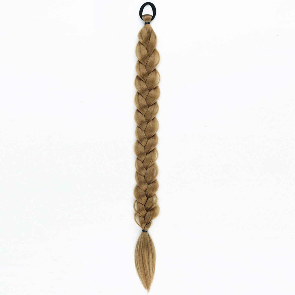 24-inch Women's Braid Hair Ring Horse Tail Strip Rubber Band Horse Tail