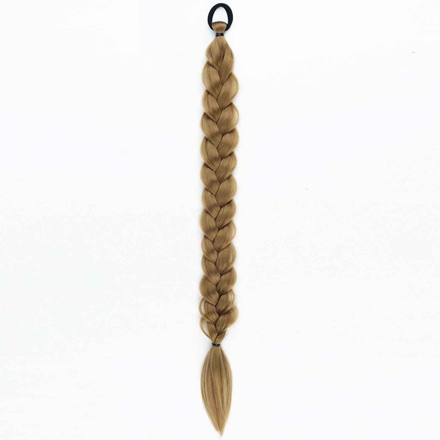 24-inch Women's Braid Hair Ring Horse Tail Strip Rubber Band Horse Tail