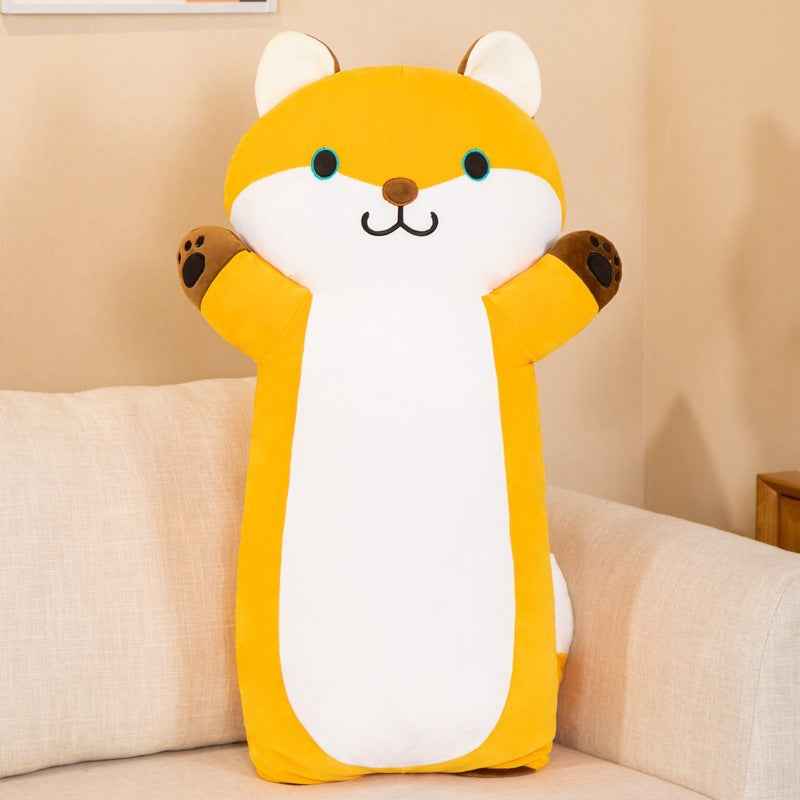 Fox Long Cuddle Pillow Feather Cotton Large Cat