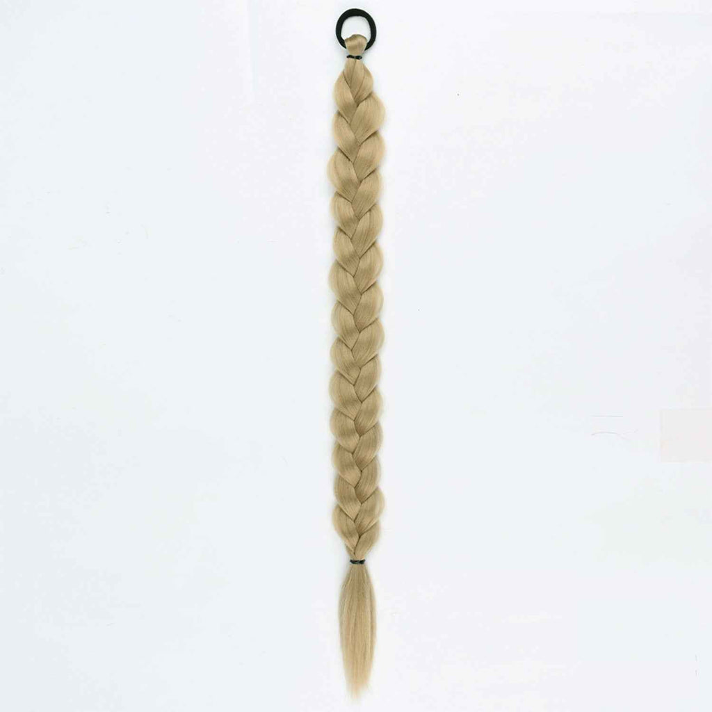 24-inch Women's Braid Hair Ring Horse Tail Strip Rubber Band Horse Tail