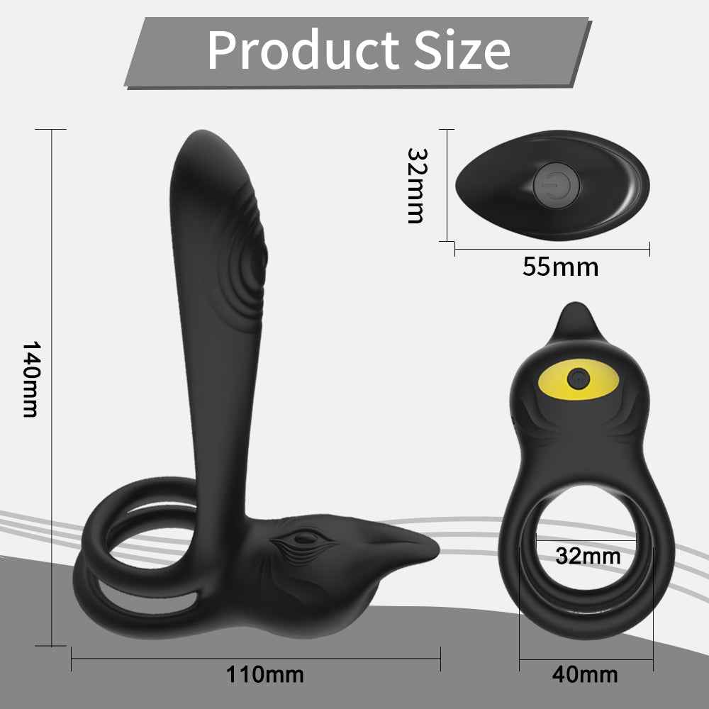 Vibrator For Couple,G Spot 2 In 1 Cock Ring With 10 Modes, Men's Penis Vibrators Clitorals Stimulator For couples