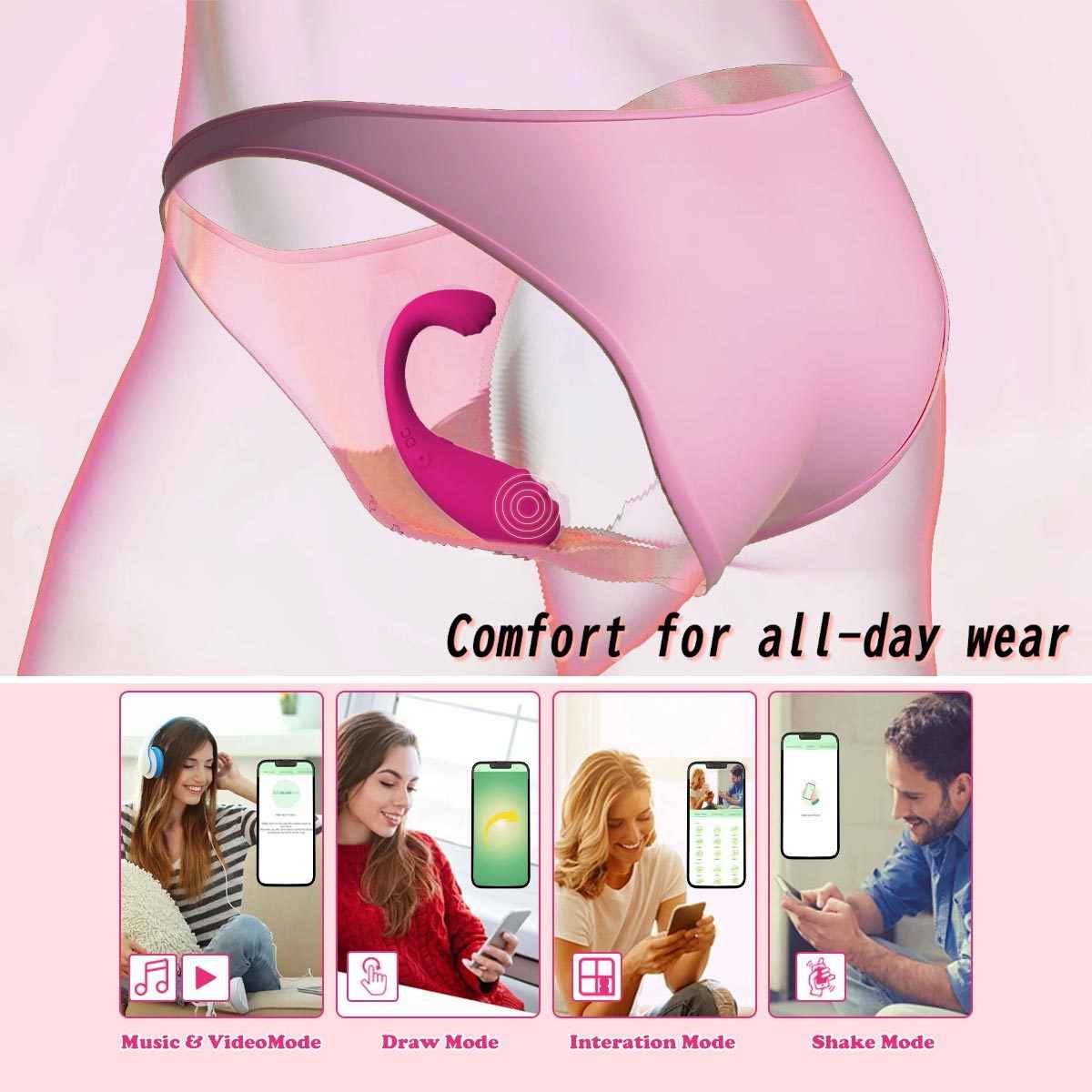 9 Speed APP Controlled Vaginal Vibrators G Spot Vibrating Egg Massager Wearable Stimulator Toys For Couples
