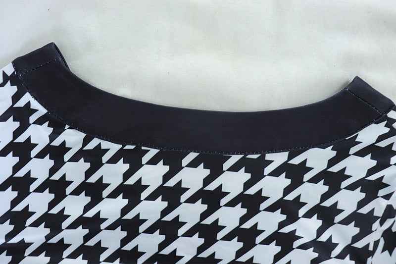 V-neck Digital Printing Short Top Color Matching Skirt