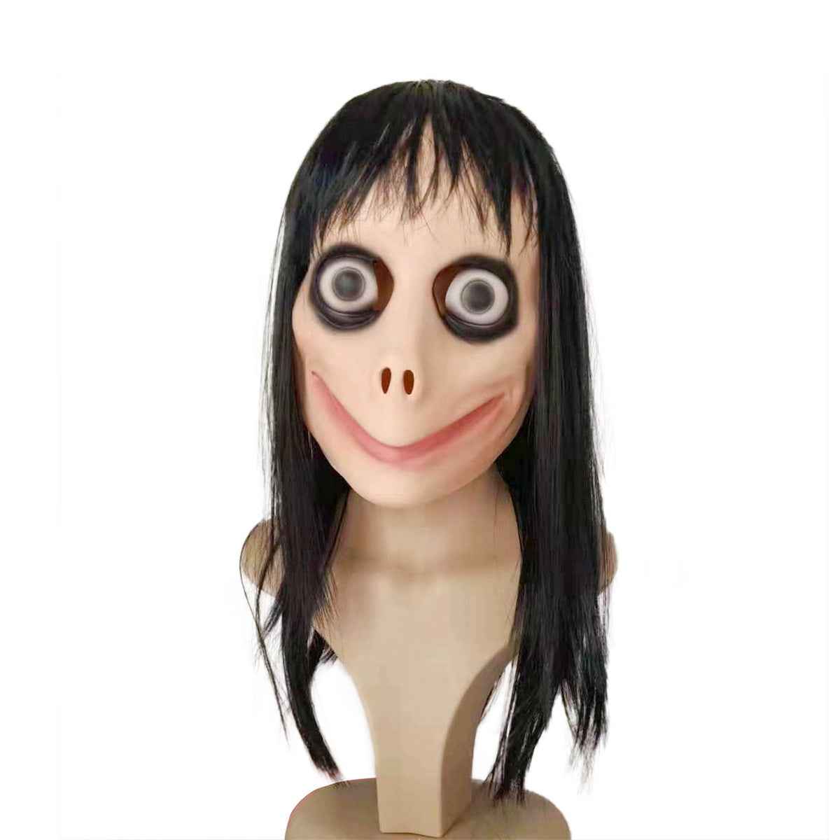 Halloween female ghost beak wig mask