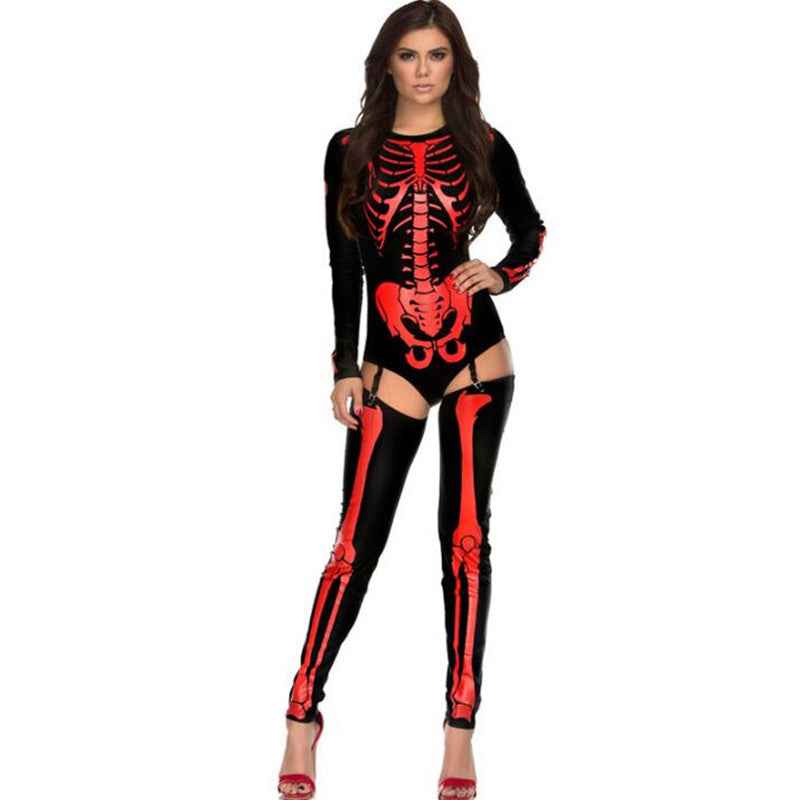Halloween Cosplay Costume Skull Zombie
