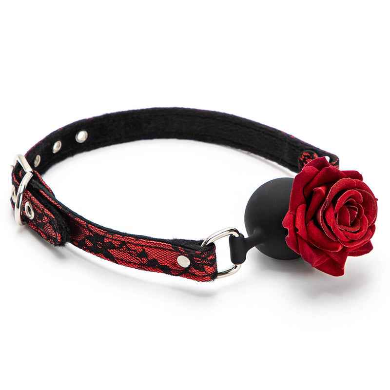 Rose Mouth Ball Silicone Mouth Plug