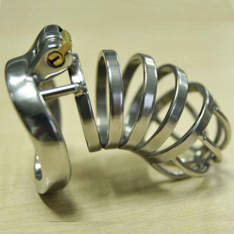 Male stainless steel chastity lock