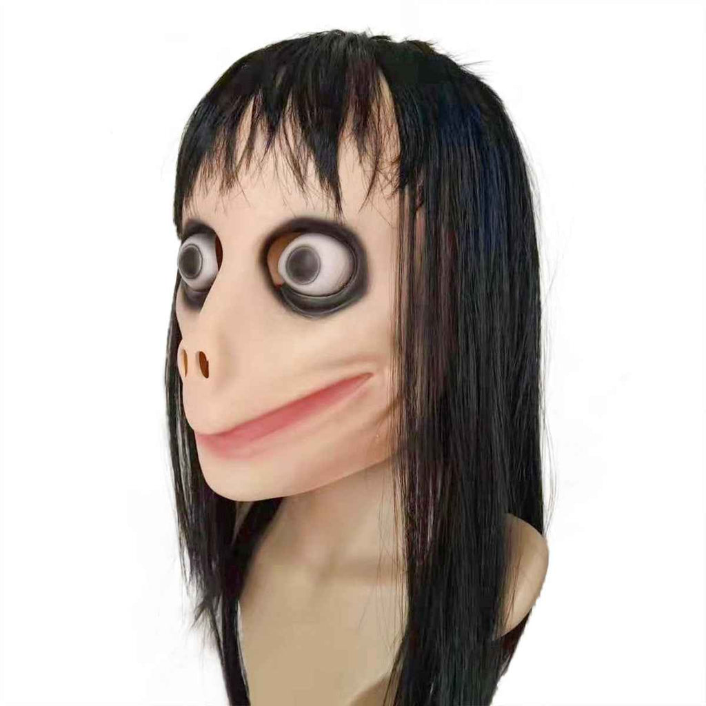 Halloween female ghost beak wig mask