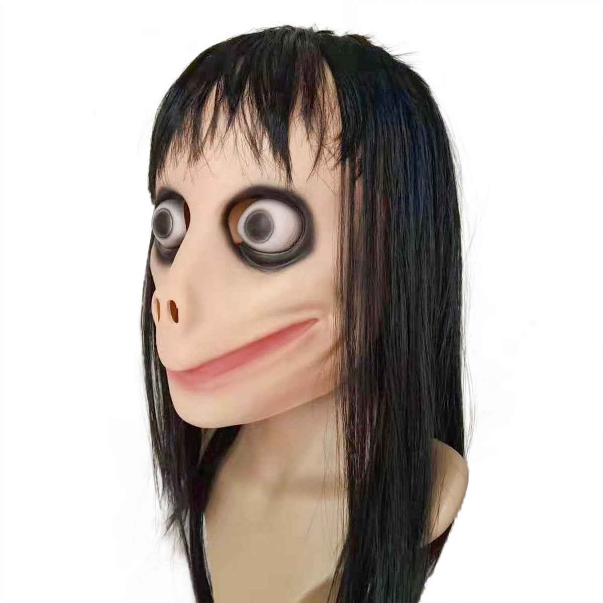 Halloween female ghost beak wig mask