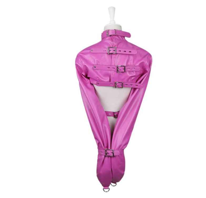 Bondage clothing Bundle Handcuffs Leather Bound Adult suit
