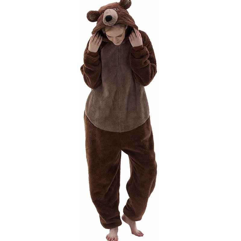 Men And Women Fashion Bear Pajamas