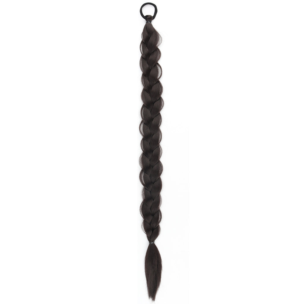 24-inch Women's Braid Hair Ring Horse Tail Strip Rubber Band Horse Tail - Unapologetic angel LLC