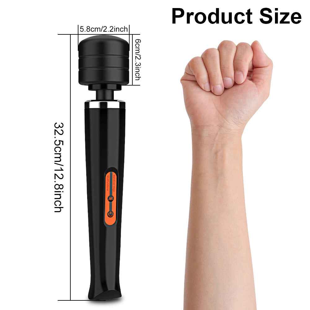Magic Massager Wand Vibration 10 Speeds Vibrating Massage Full Body Motor USB Rechargeable