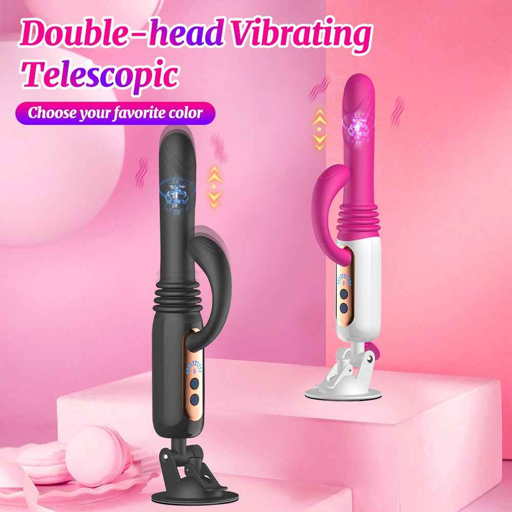 Thrusting Dildo Vibrator, Remoted Dildo With 10 Vibrating & 7 Thrusting