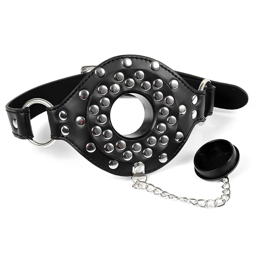 Open Mouth Gag O-Ring Silicone Ball Gag-With Removable gag Bondage Restraints BDSM