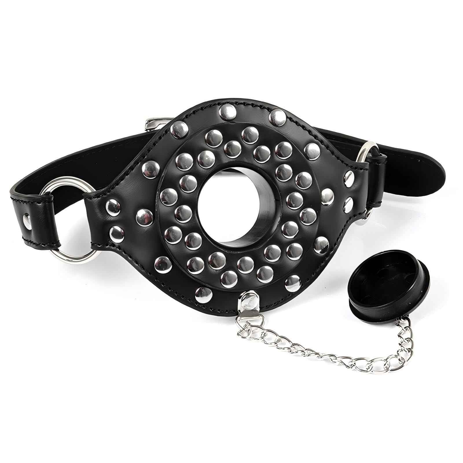 Open Mouth Gag O-Ring Silicone Ball Gag-With Removable gag Bondage Restraints BDSM