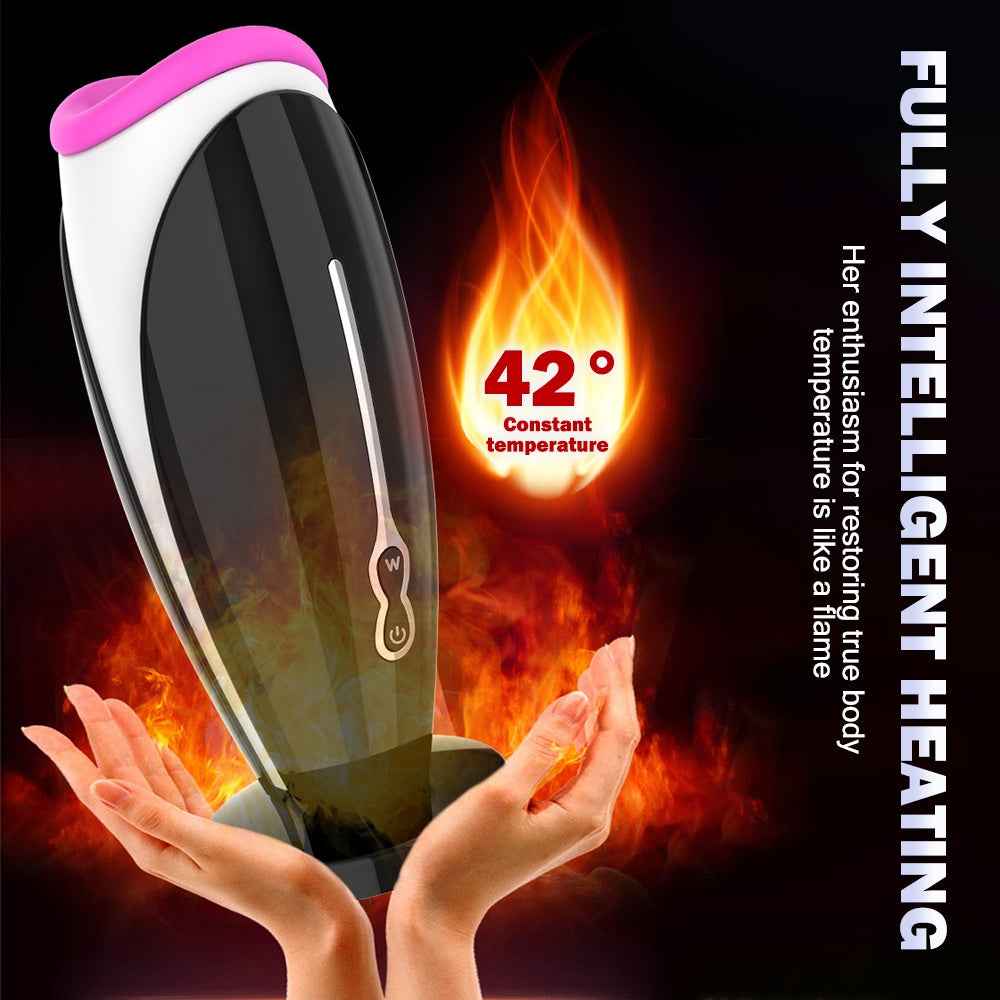 Male Masturbator- Penis- Pump- Male Sex-Rotating Vibrating Sucking Licking Toy