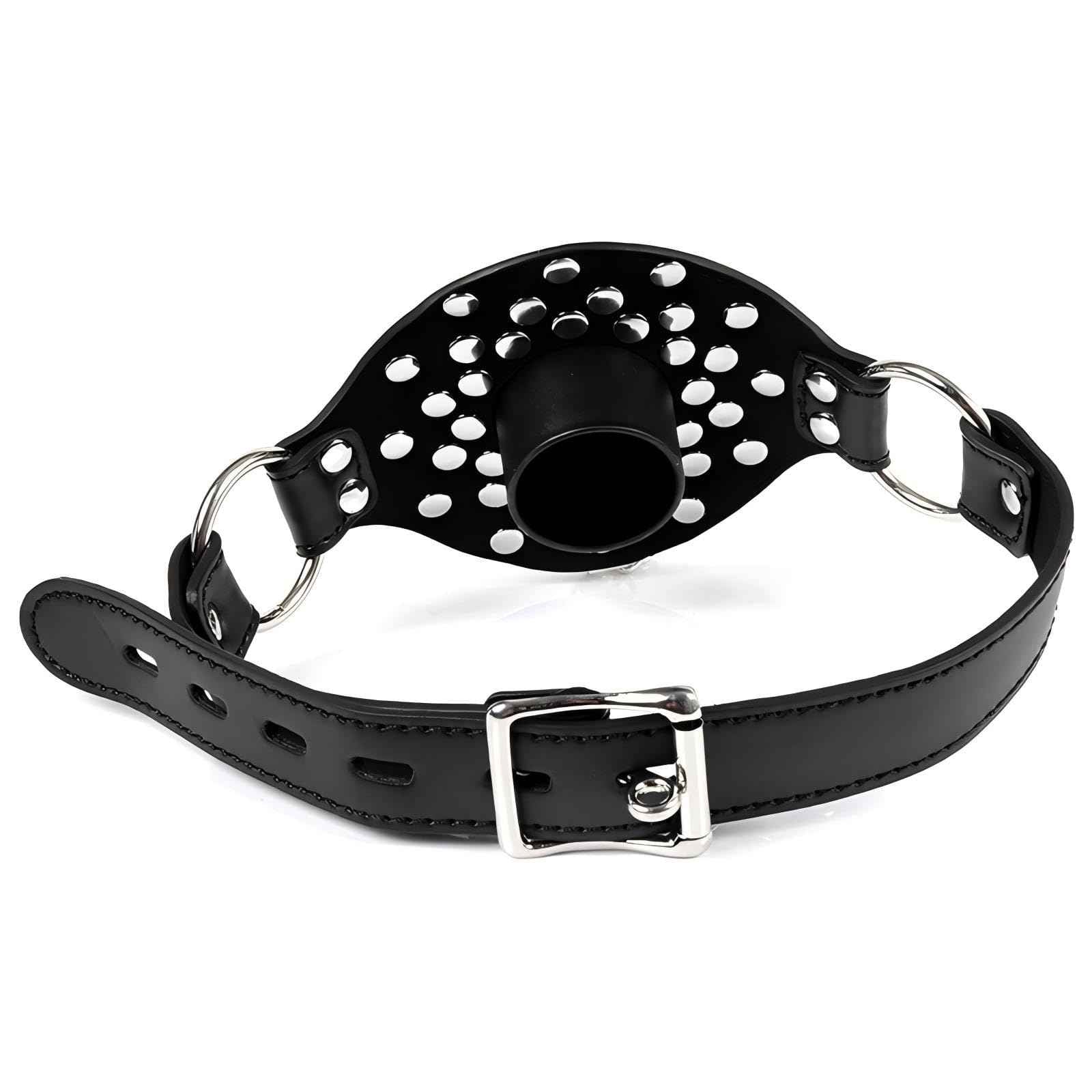 Open Mouth Gag O-Ring Silicone Ball Gag-With Removable gag Bondage Restraints BDSM