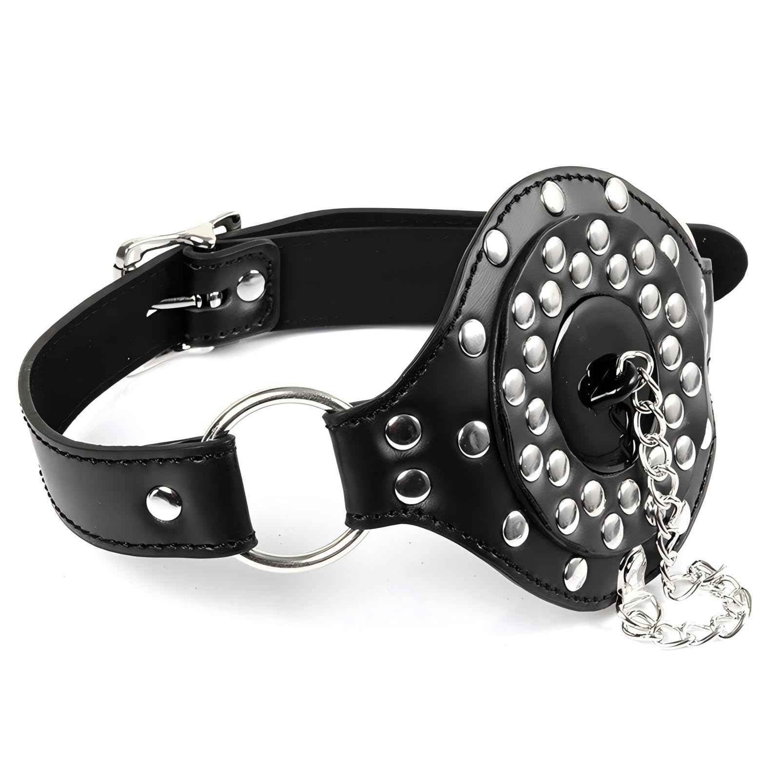 Open Mouth Gag O-Ring Silicone Ball Gag-With Removable gag Bondage Restraints BDSM