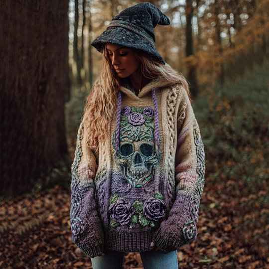 Relaxed-fit Hoodie Drop-shoulder Vintage Printed Sweatshirt