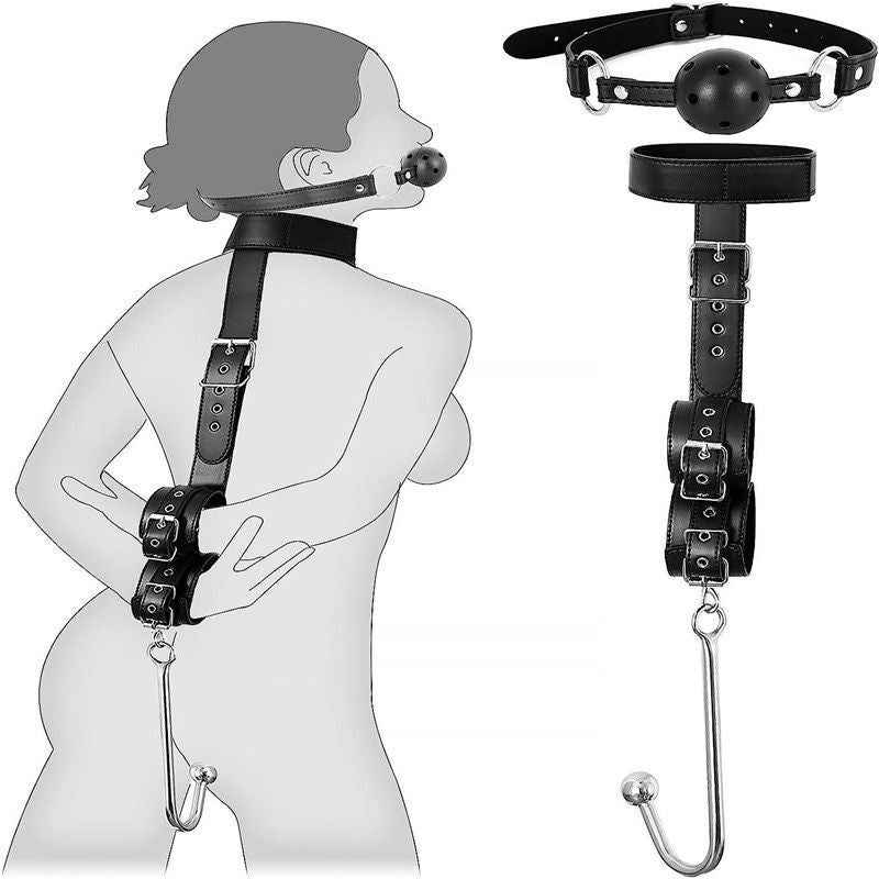 Toys For Women Reverse Handcuffs Hook Couples Bondage Restraint hog tie