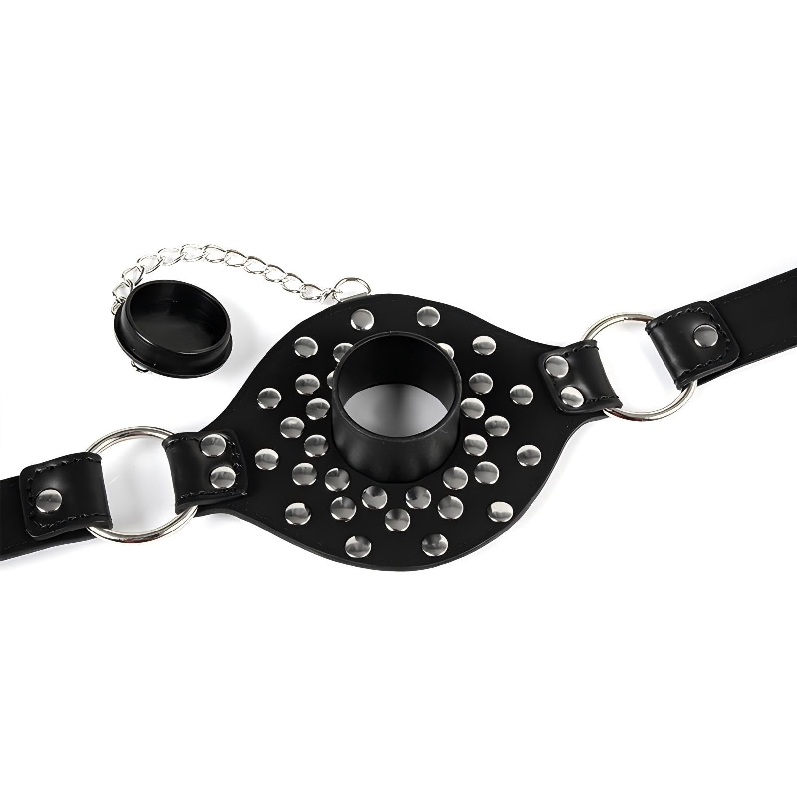 Open Mouth Gag O-Ring Silicone Ball Gag-With Removable gag Bondage Restraints BDSM - Unapologetic angel LLC