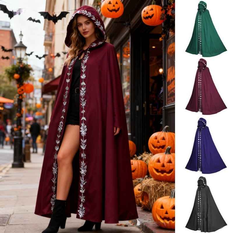 Hooded Cloak Medieval Renaissance Halloween Cosplay costume
