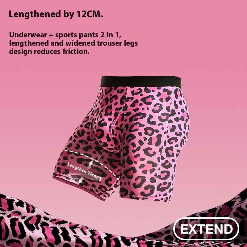 Wild Leopard Pattern Men's Personalized Printed Underwear